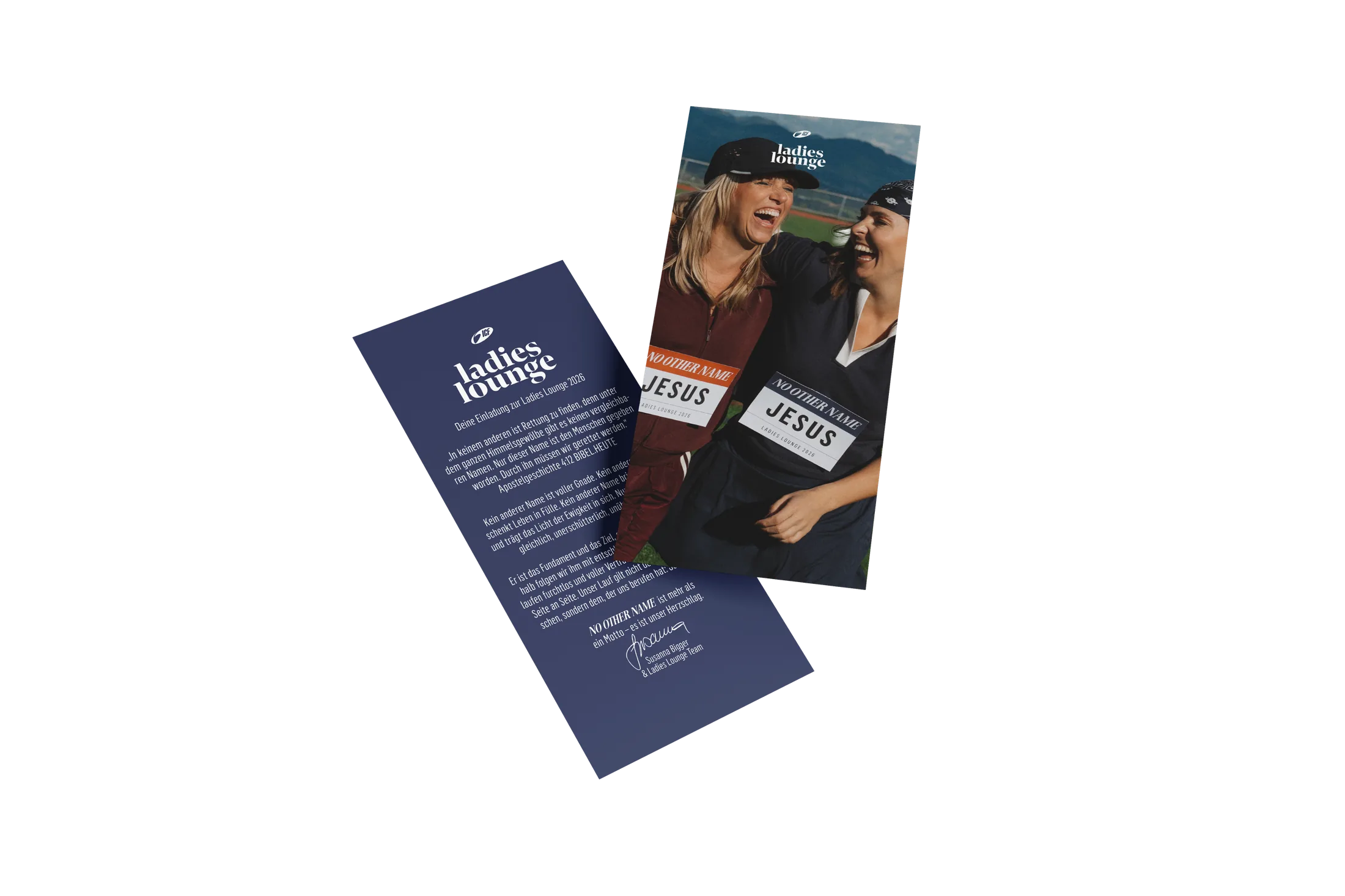Gedruckter Flyer zur Ladies Lounge