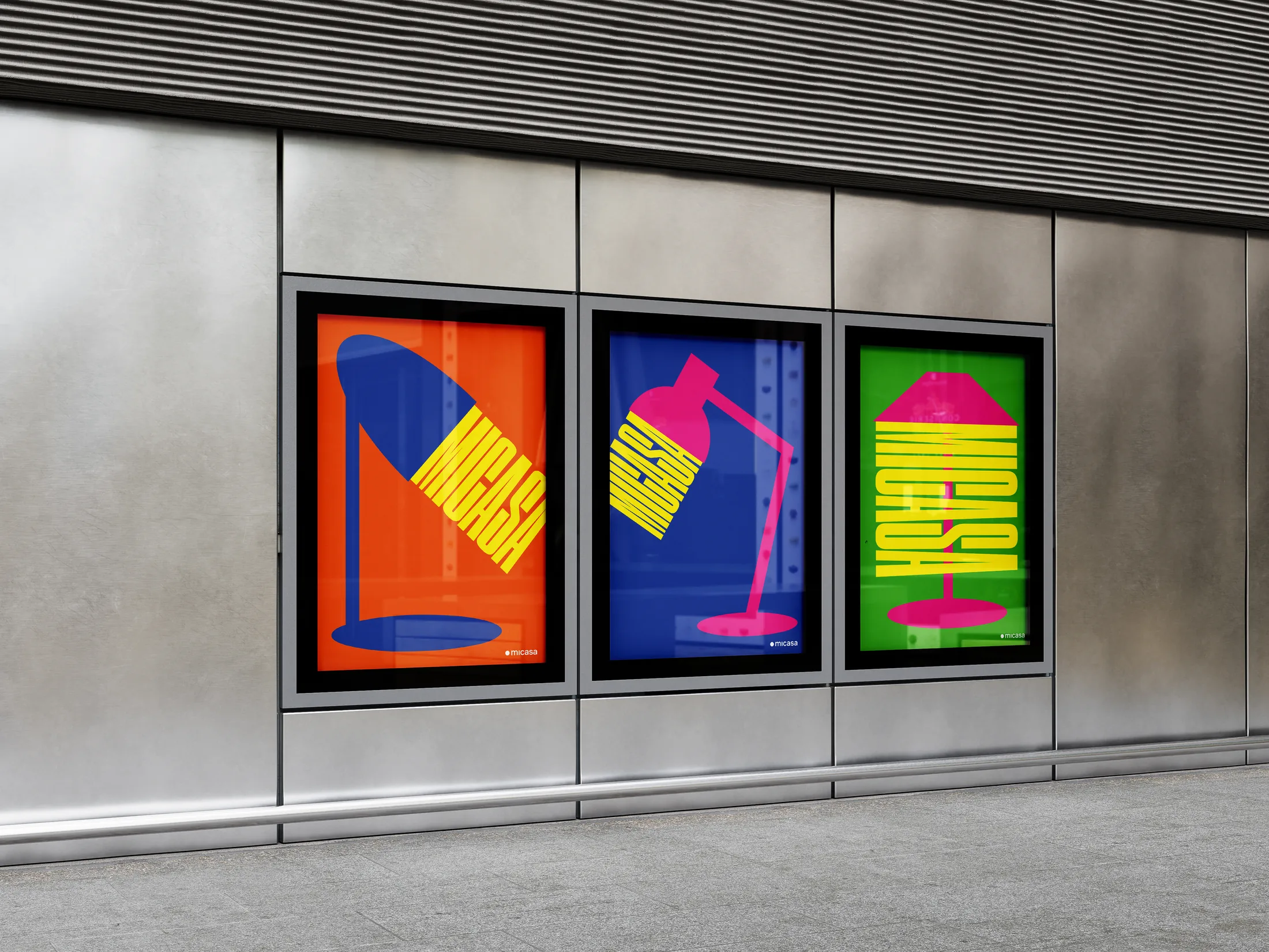 Die Plakatserie im Aushang